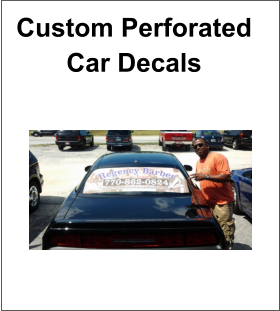 Custom Perforated Car Decals